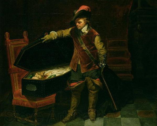 Paul Delaroche Cromwell and the corpse of Charles I